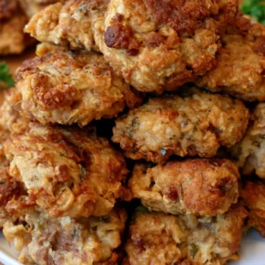 Crispy chicken fried steak bites served on a plate with dipping sauce