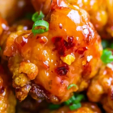 Delicious Cozy Asian Sweet Chili Chicken served on a plate