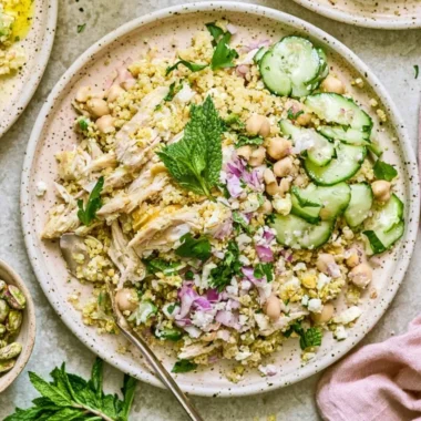 High Protein Jennifer Aniston Salad for meal prep, a healthy protein-packed dish.
