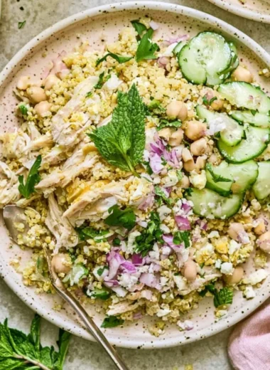 High Protein Jennifer Aniston Salad for meal prep, a healthy protein-packed dish.