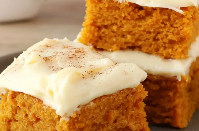 Delicious pumpkin bars recipe by Paula Deen, perfect for fall desserts.