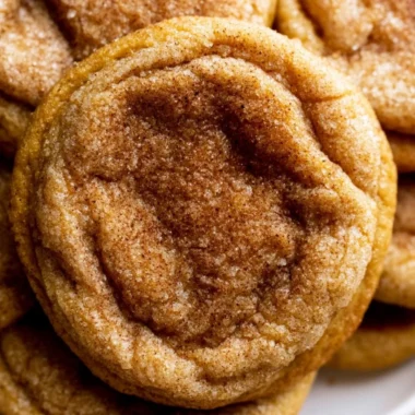 Pumpkin Snickerdoodle Cookies freshly baked for fall cravings