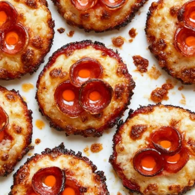 Crispy cheesy pizza bites made with pizza and pepperoni
