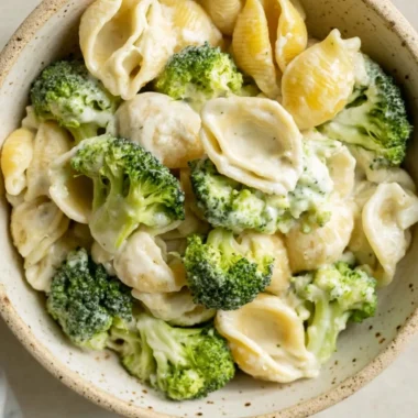 Delicious One Pot Broccoli Pasta dish served with fresh ingredients