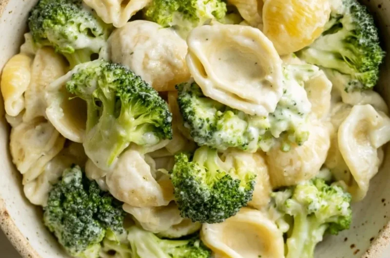 Delicious One Pot Broccoli Pasta dish served with fresh ingredients